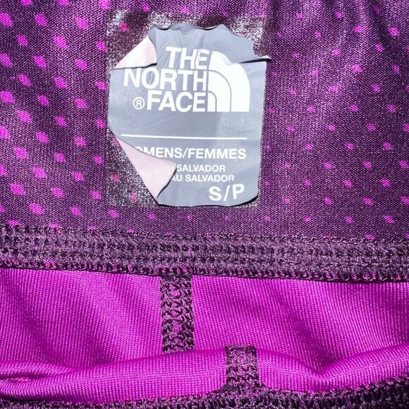 The North Face Pulse Capri Leggings Purple Small EUC - Picture 4 of 6